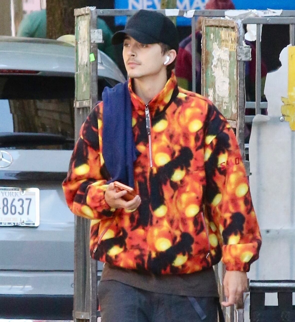 Passeio de bicicleta por Timothee Chalamet em Nova York