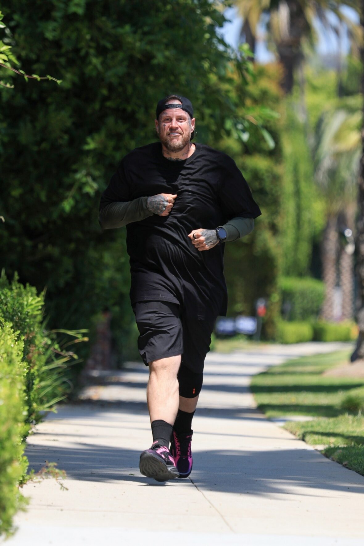 Jelly Roll correndo em Los Angeles
