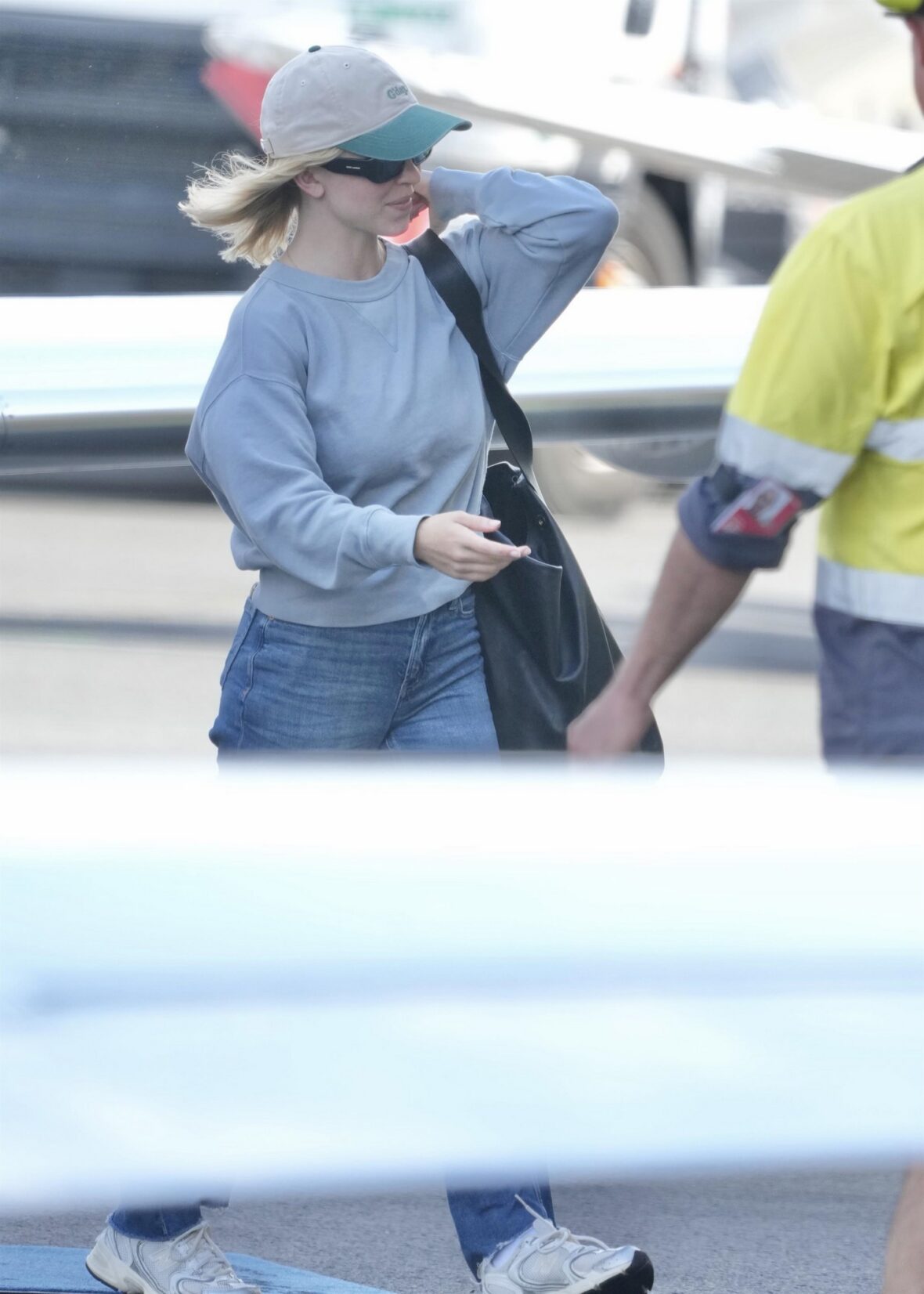 Sydney Sweeney no aeroporto