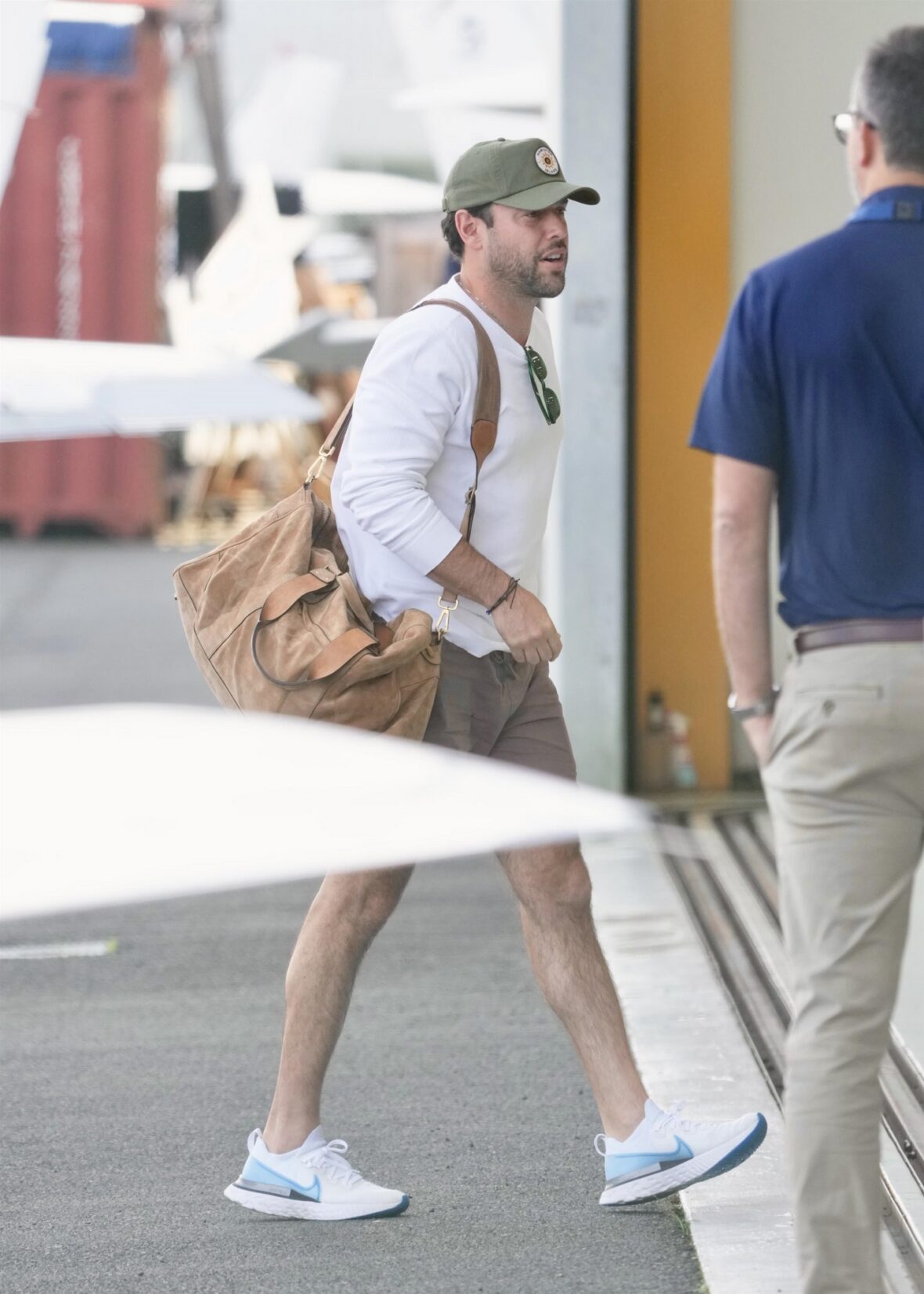 Scooter Braun no aeroporto