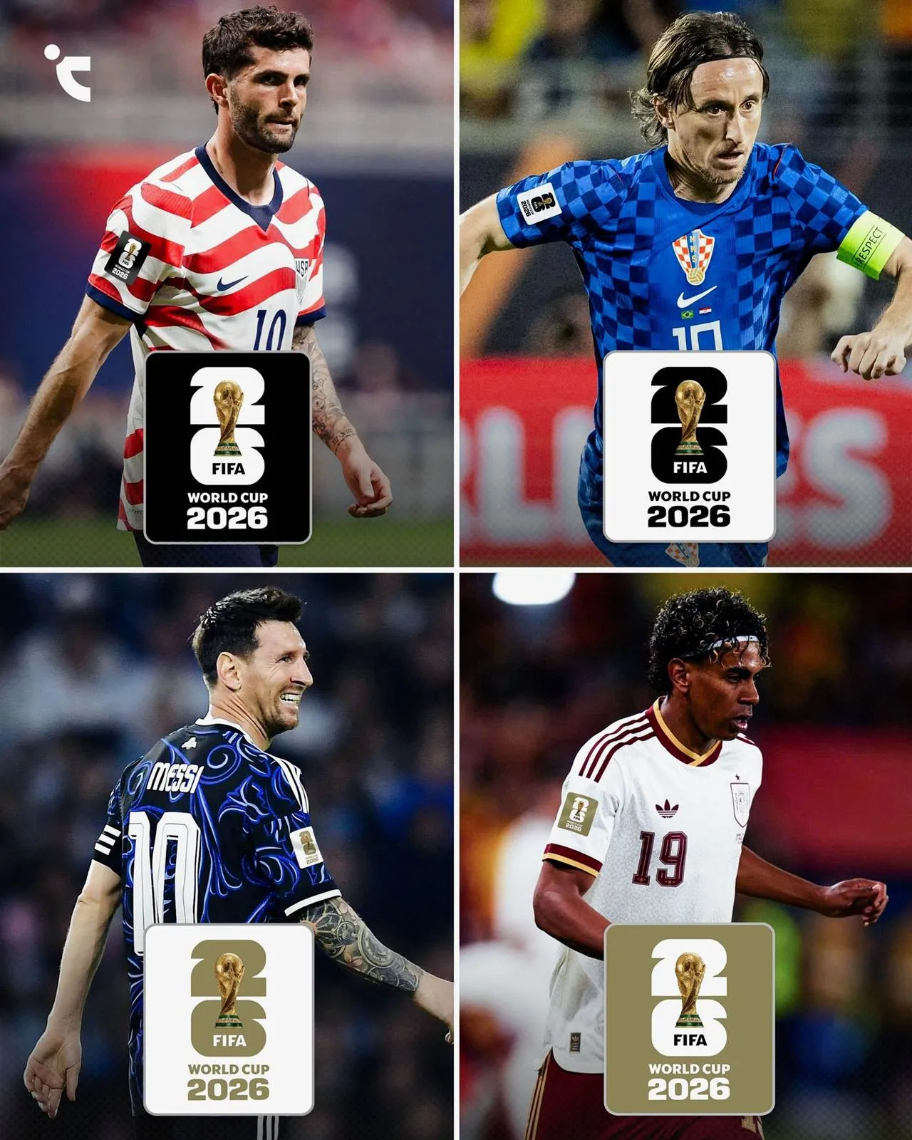 Emblemas de manga da copa do mundo de 2026