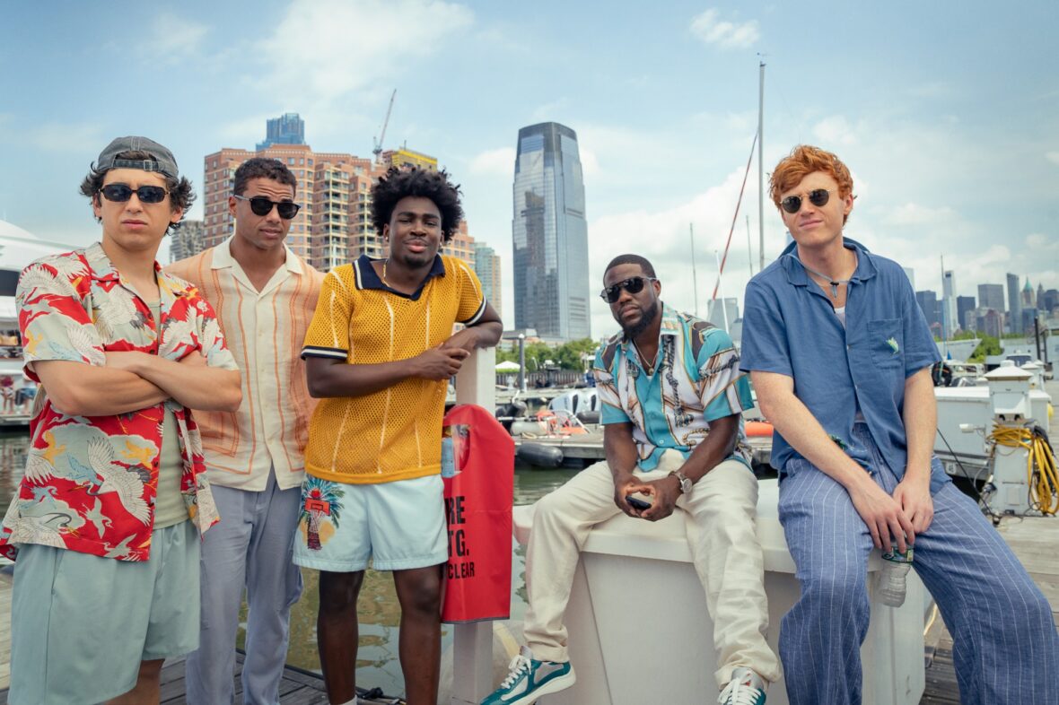 Marcello Hernandez, Mason Gooding, Kam Patterson, Kevin Hart e Ben Marshall em 