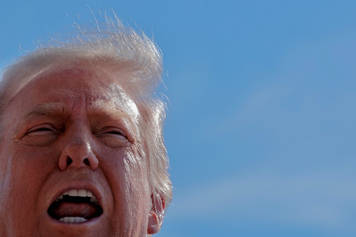 Fotos do canteiro de obras do salão de baile Donald Trump