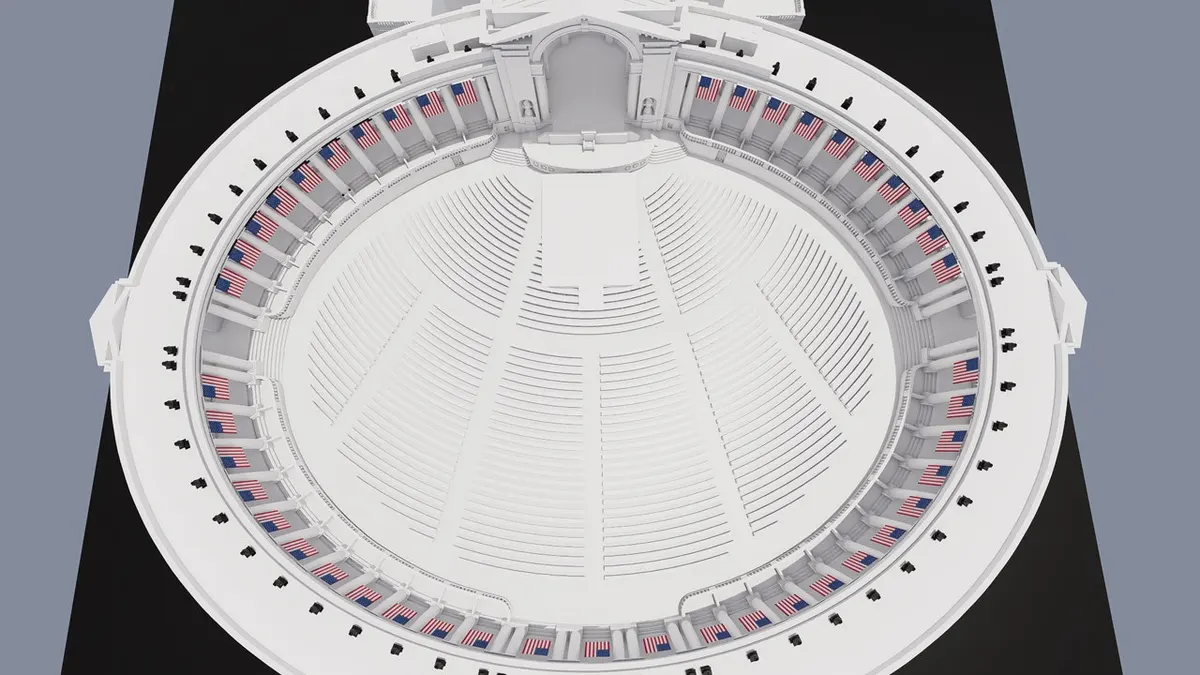 Memorial Day Arlington cemetery amphitheater vigil rendering freedom 205