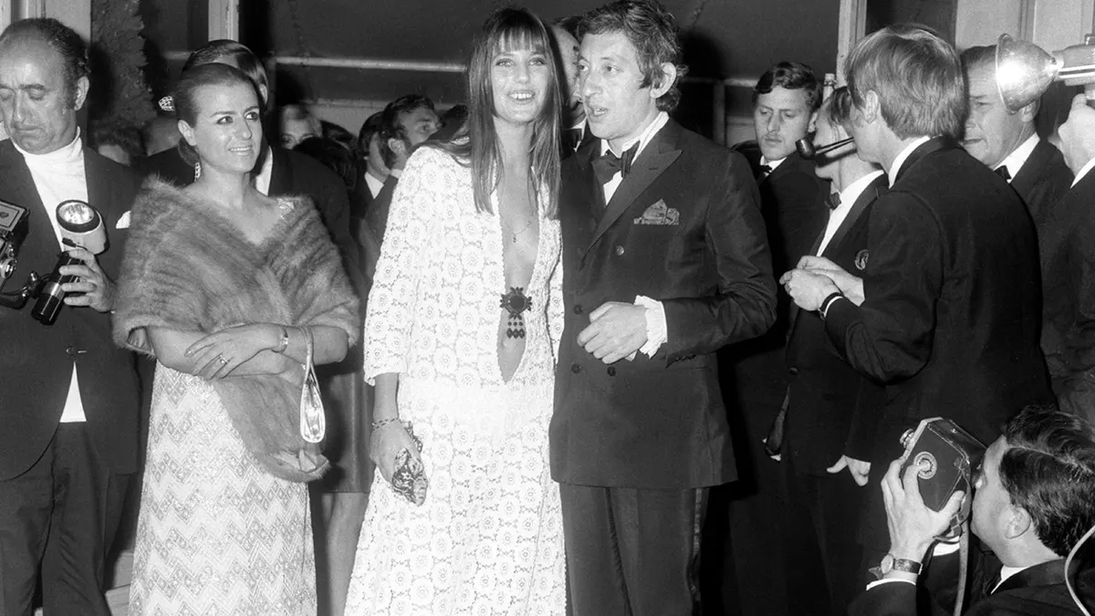 Jane Birkin at the Union of the Artists Gala in Paris in 1969.