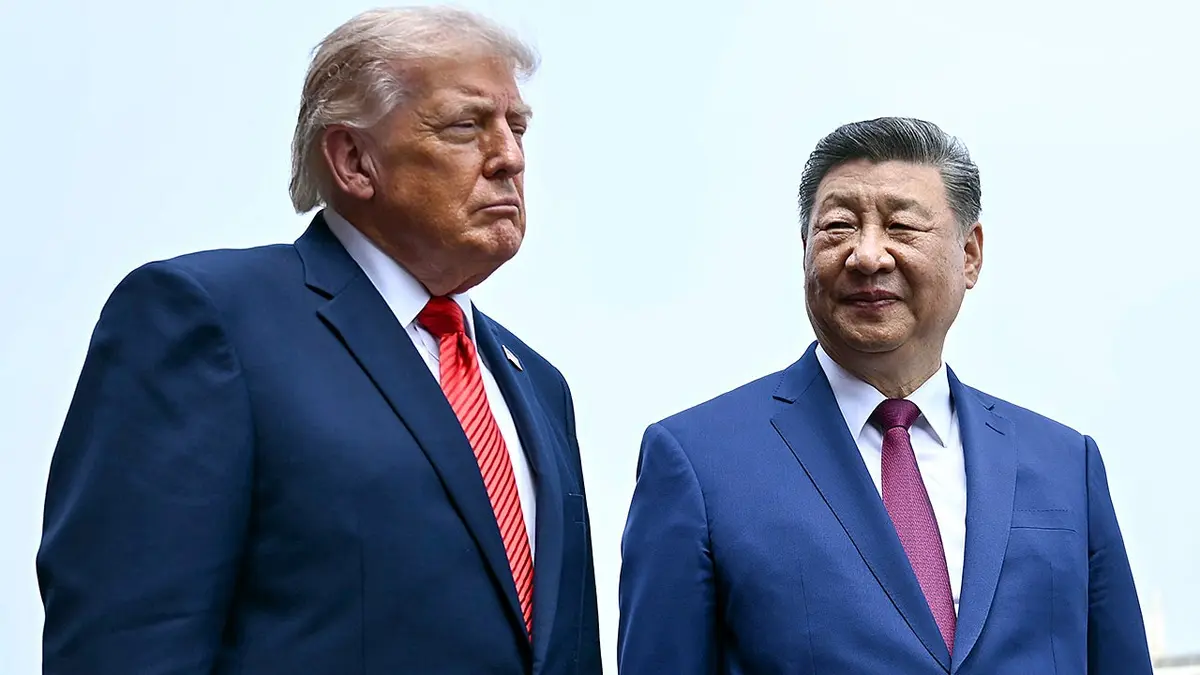 Xi Jinping and Donald Trump visit Temple of Heaven during Beijing summit.