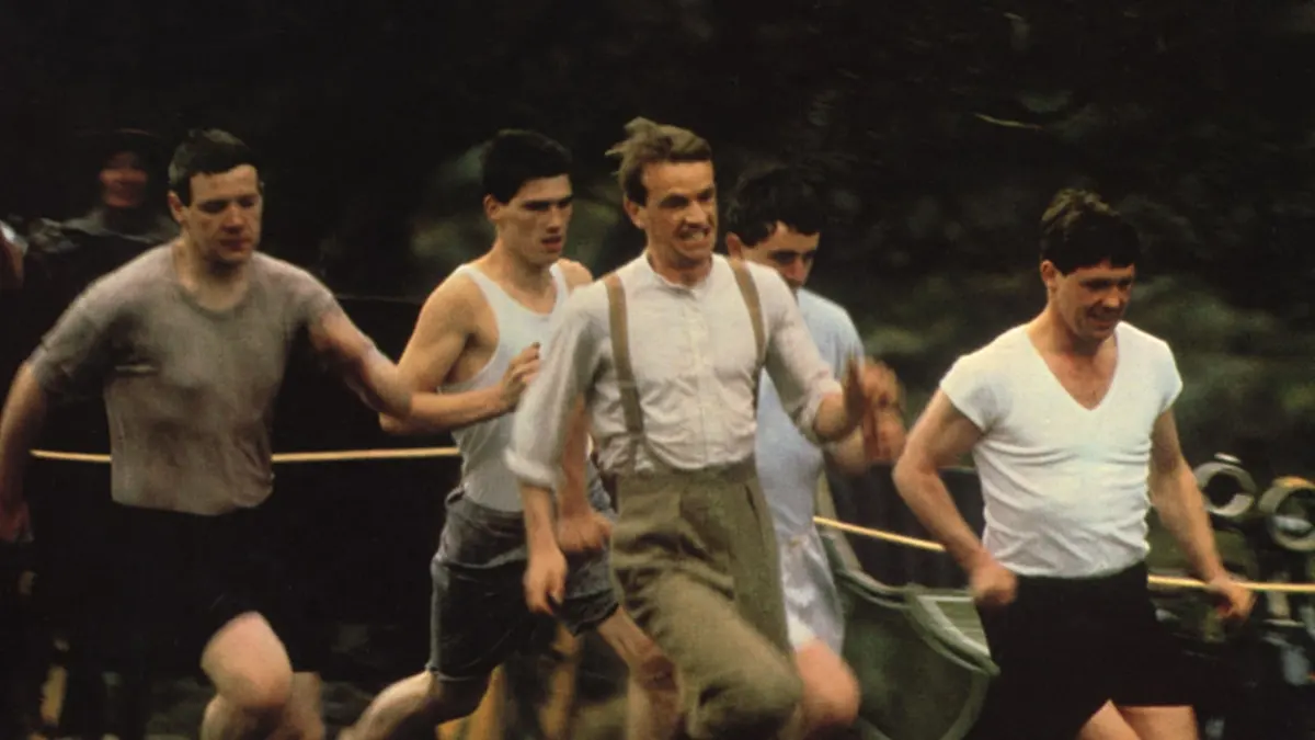 Ben Cross portraying Harold Abrahams in a scene from Chariots of Fire