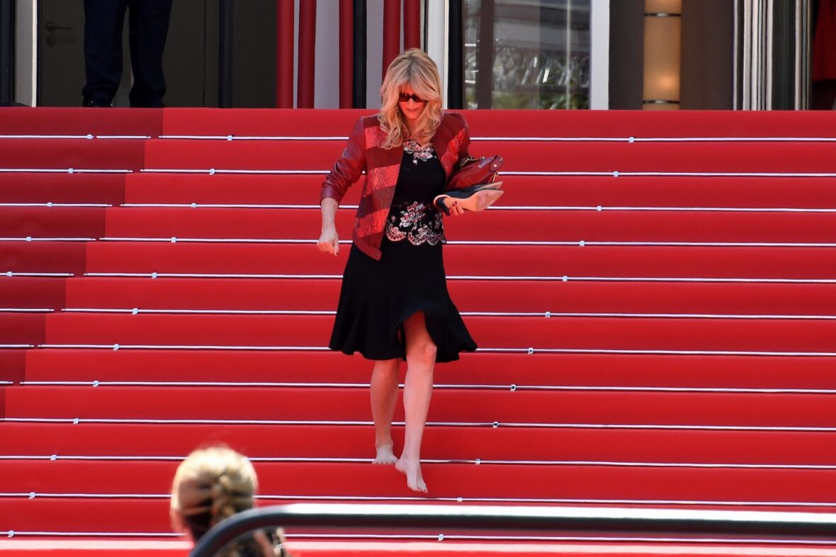 Laura Dern no set de The White Lotus