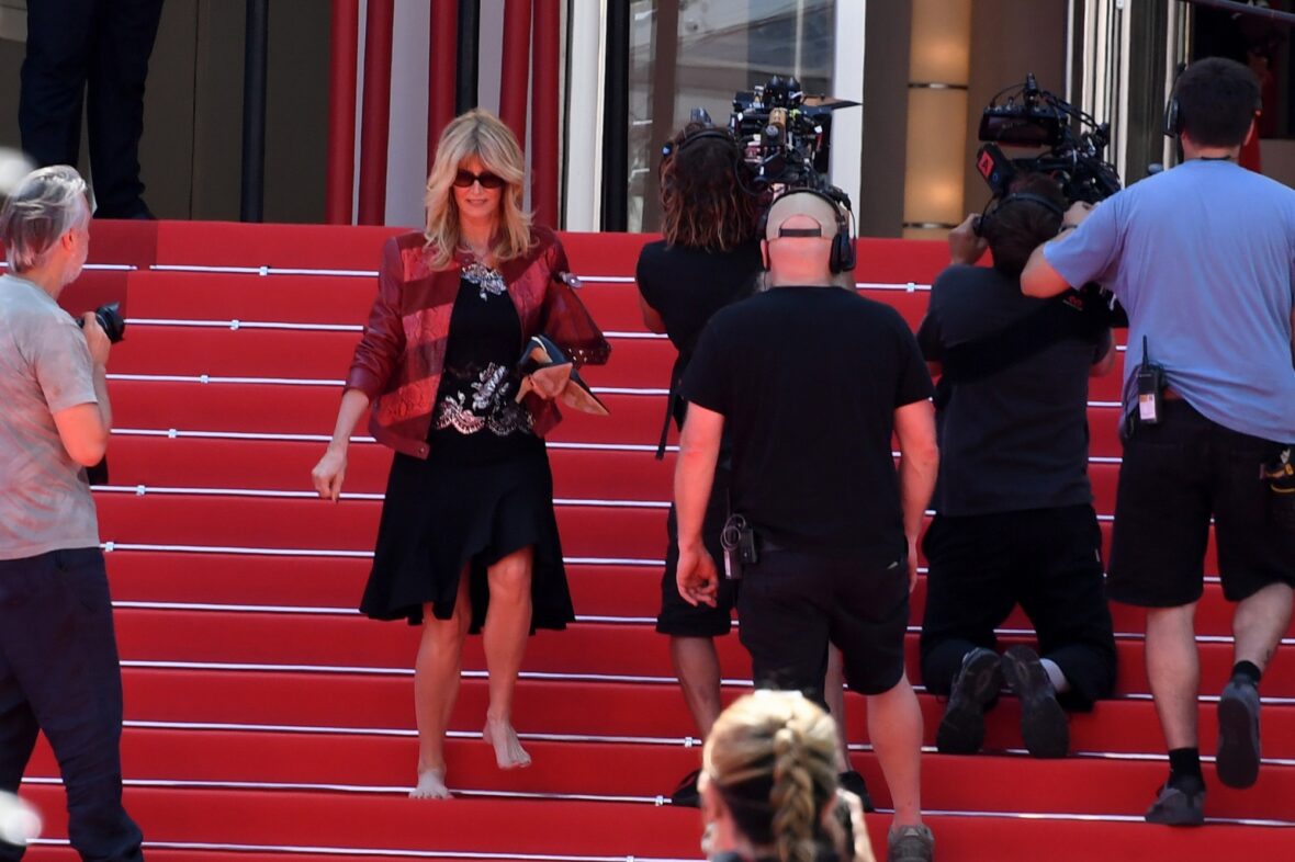 Laura Dern no set de The White Lotus