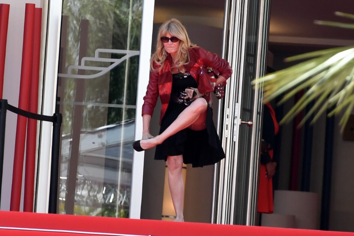Laura Dern no set de The White Lotus