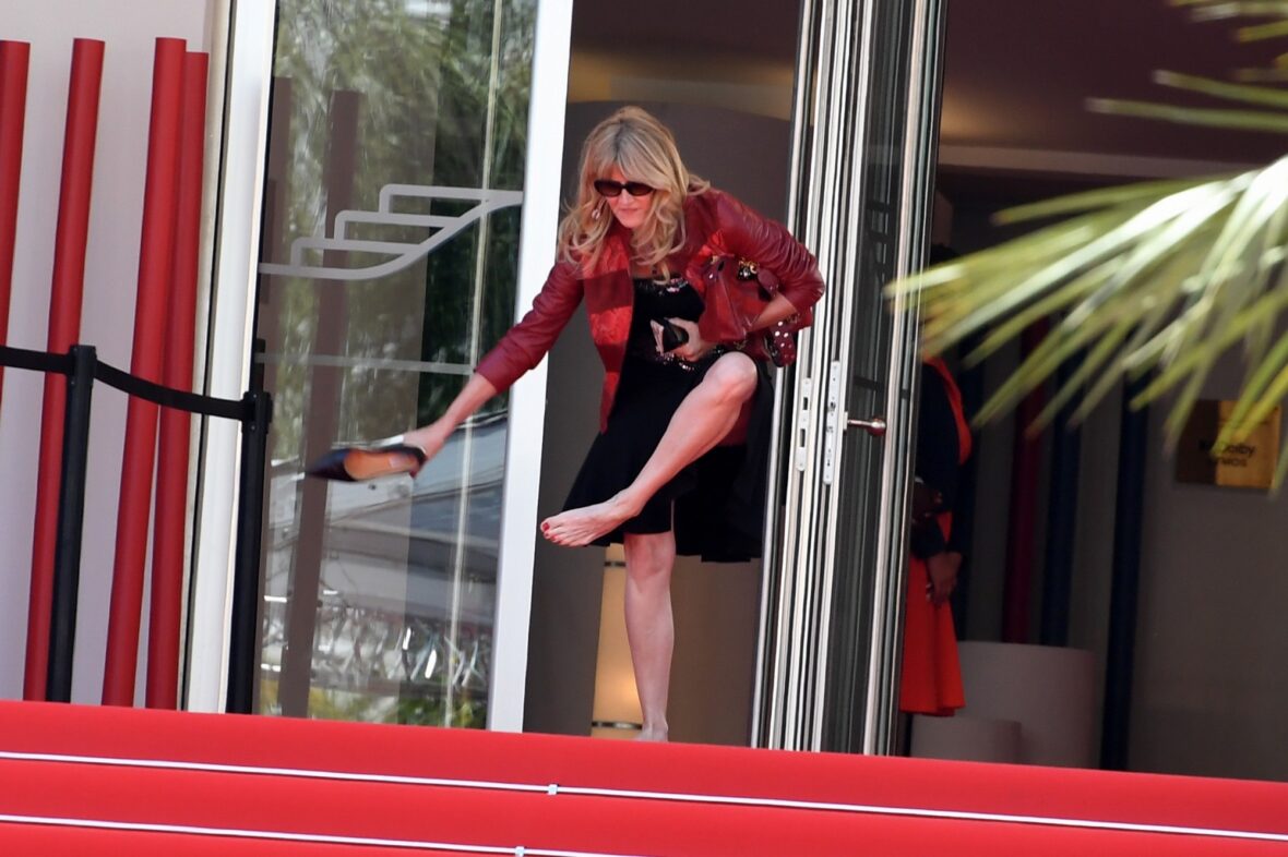 Laura Dern no set de The White Lotus