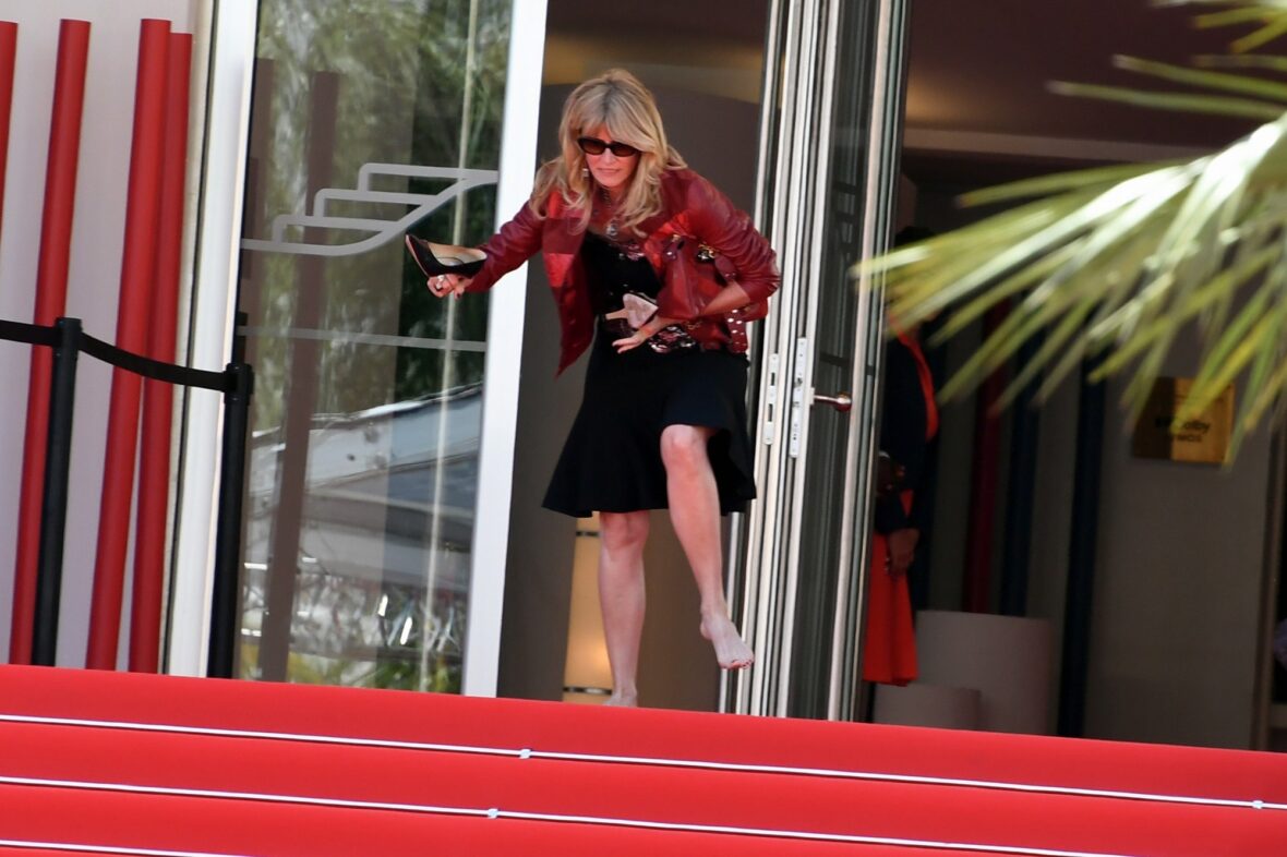 Laura Dern no set de The White Lotus