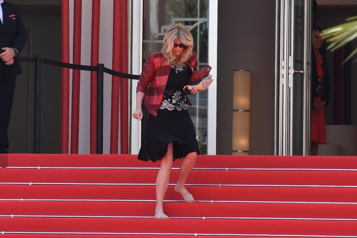 Laura Dern no set de The White Lotus