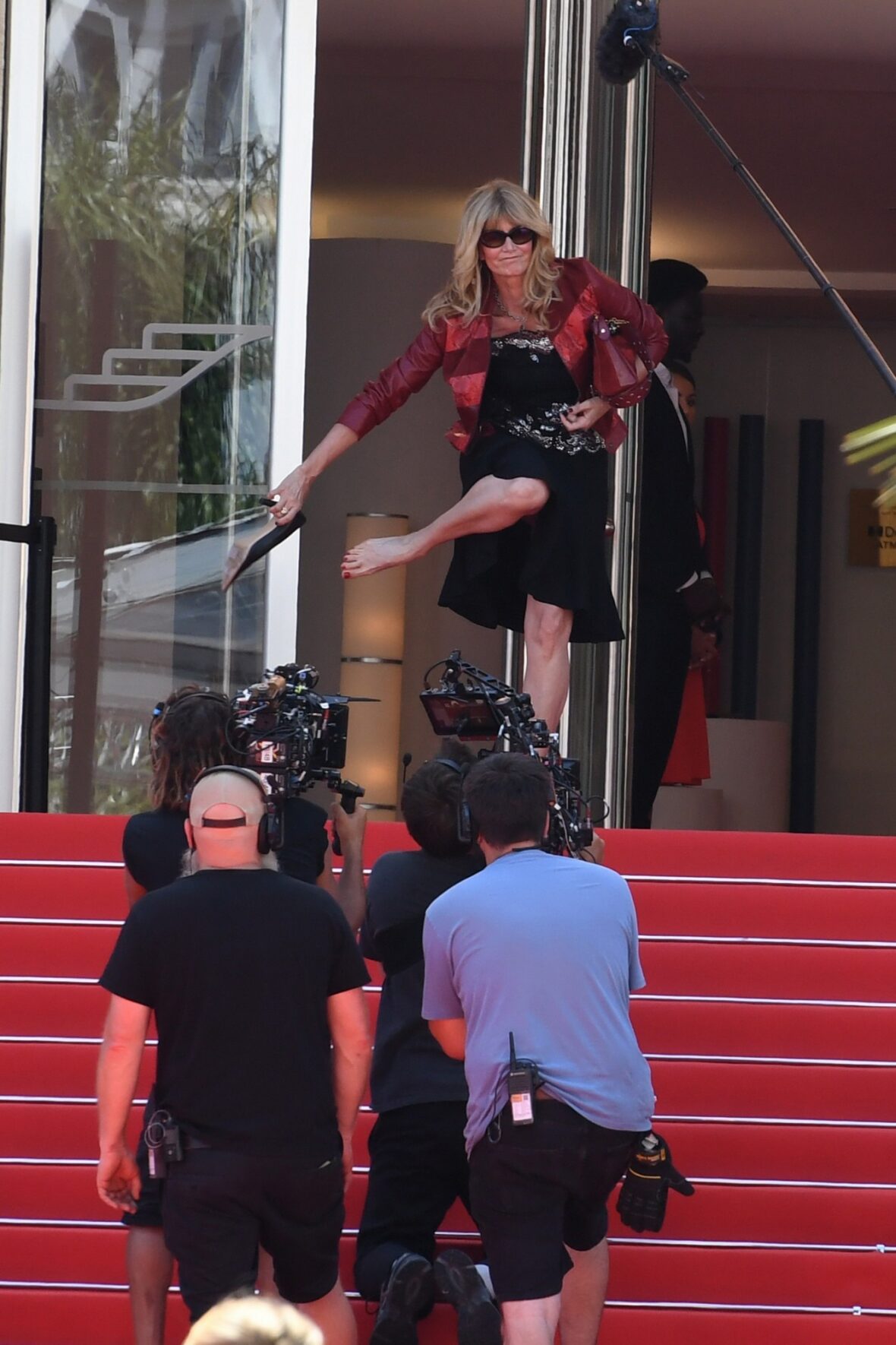 Laura Dern no set de The White Lotus