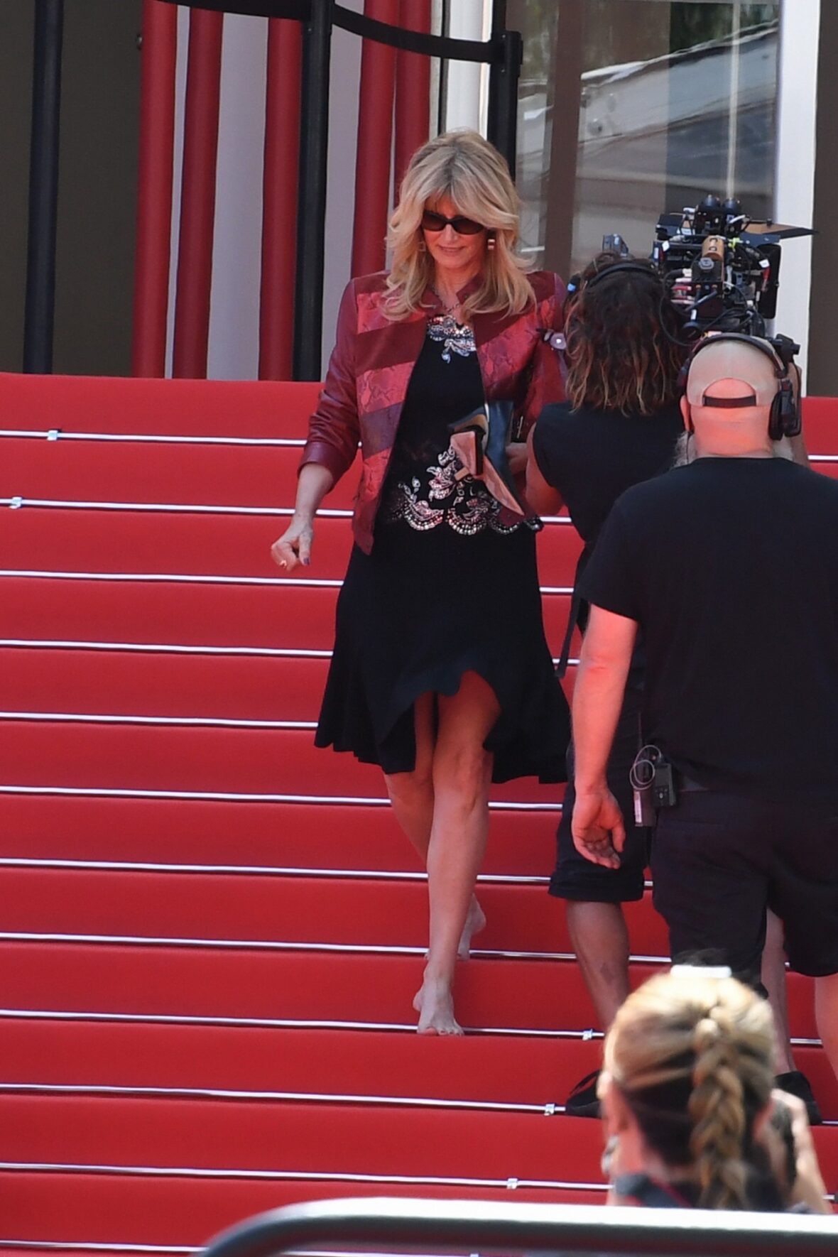 Laura Dern no set de The White Lotus