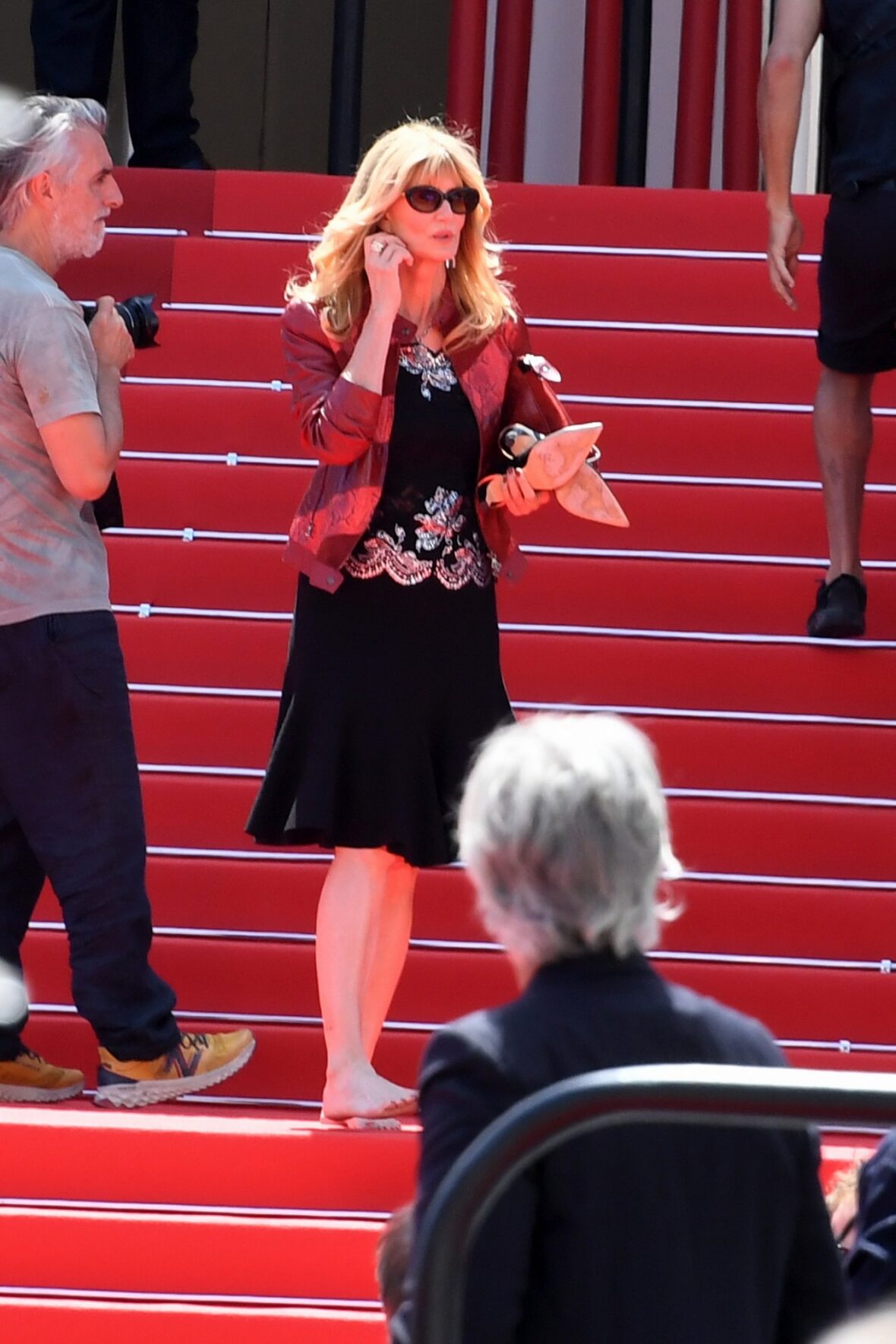 Laura Dern no set de The White Lotus