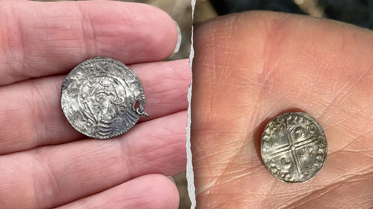 Hands holding coins