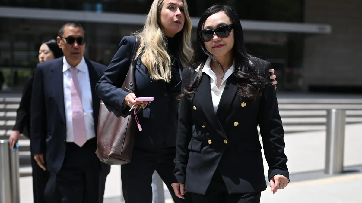 Former Arcadia Mayor Eileen Wang arrives at federal court for guilty plea hearing in China agent case