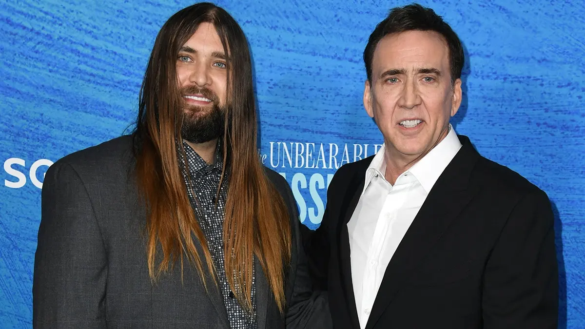 Nicolas Cage and Weston Coppola Cage at the Los Angeles premiere of 