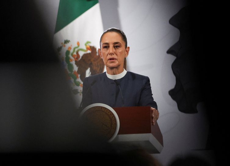 A presidente do México, Claudia Sheinbaum 
3 de novembro de 2025
REUTERS/Henry Romero