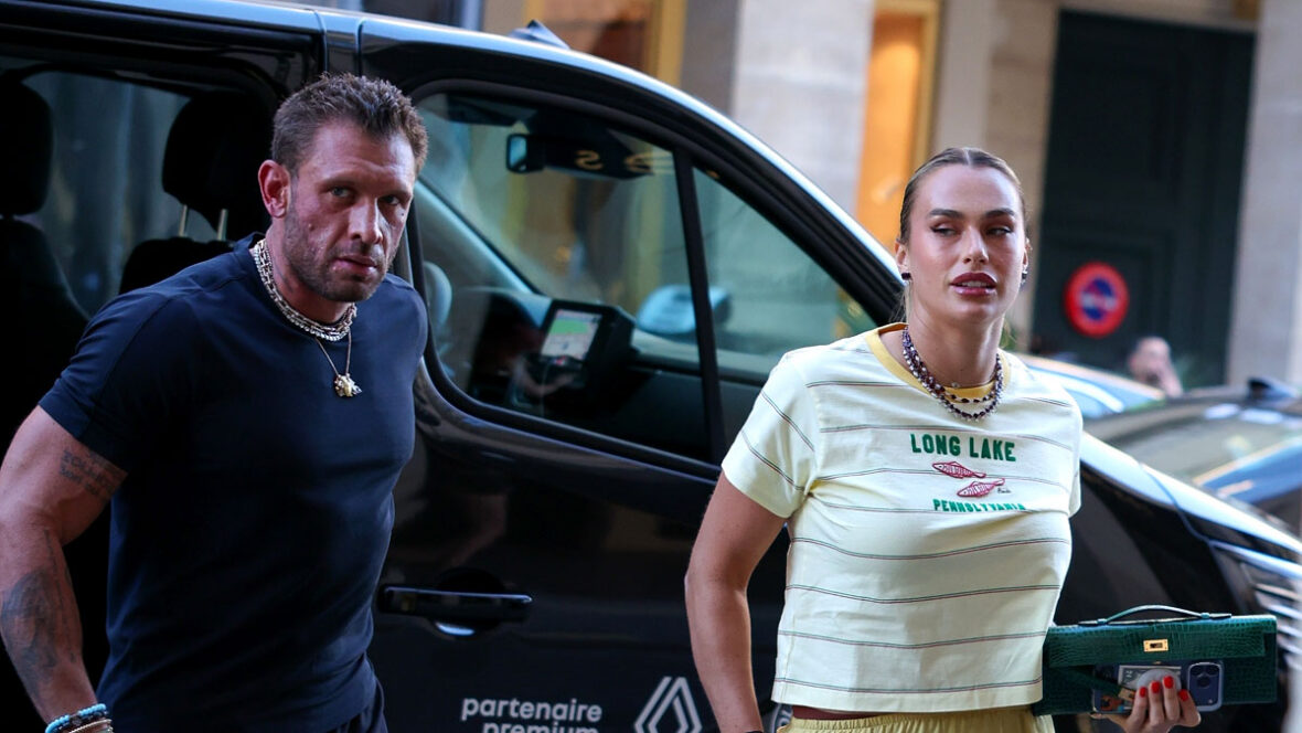 Aryna Sabalenka e seu noivo em Paris
