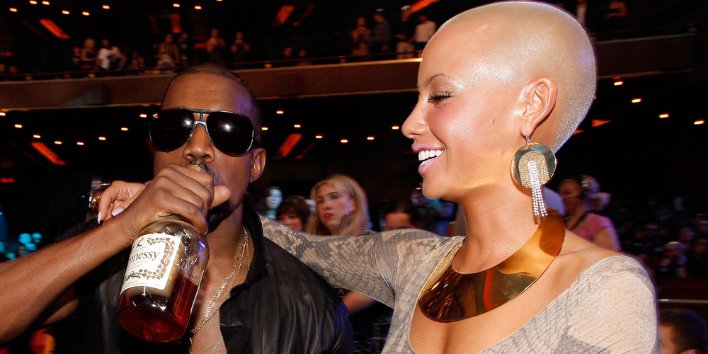 Kanye West e Amber Rose no VMA 2009