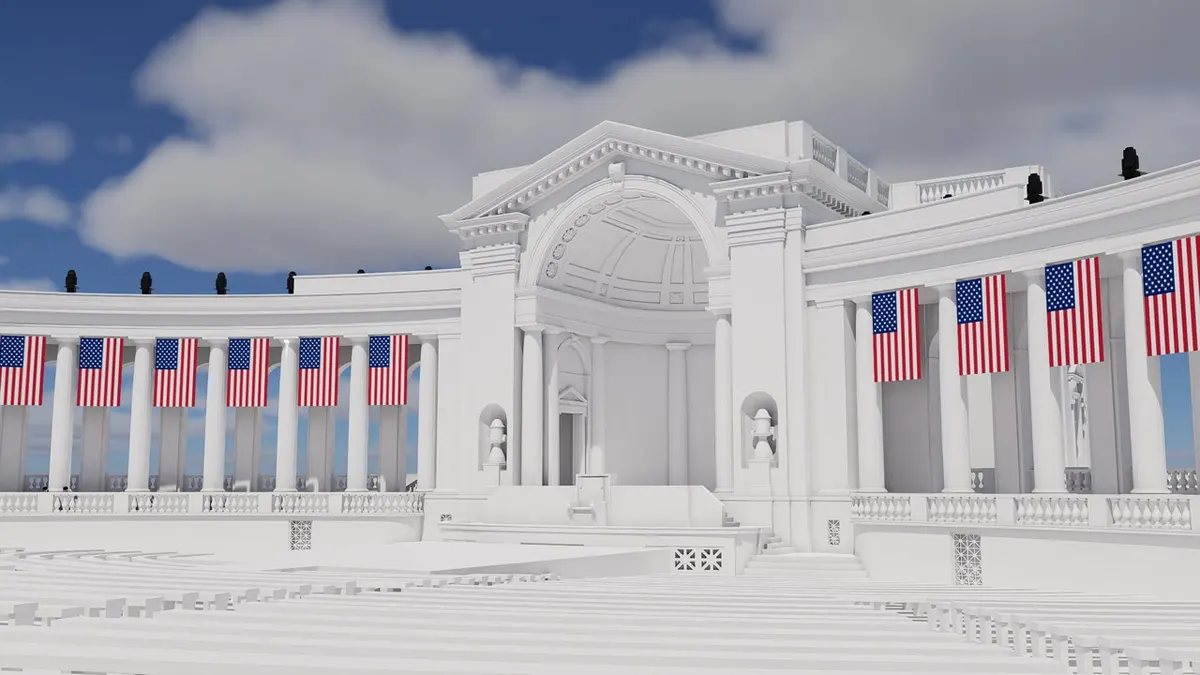 Memorial Day Arlington cemetery amphitheater vigil rendering freedom 205
