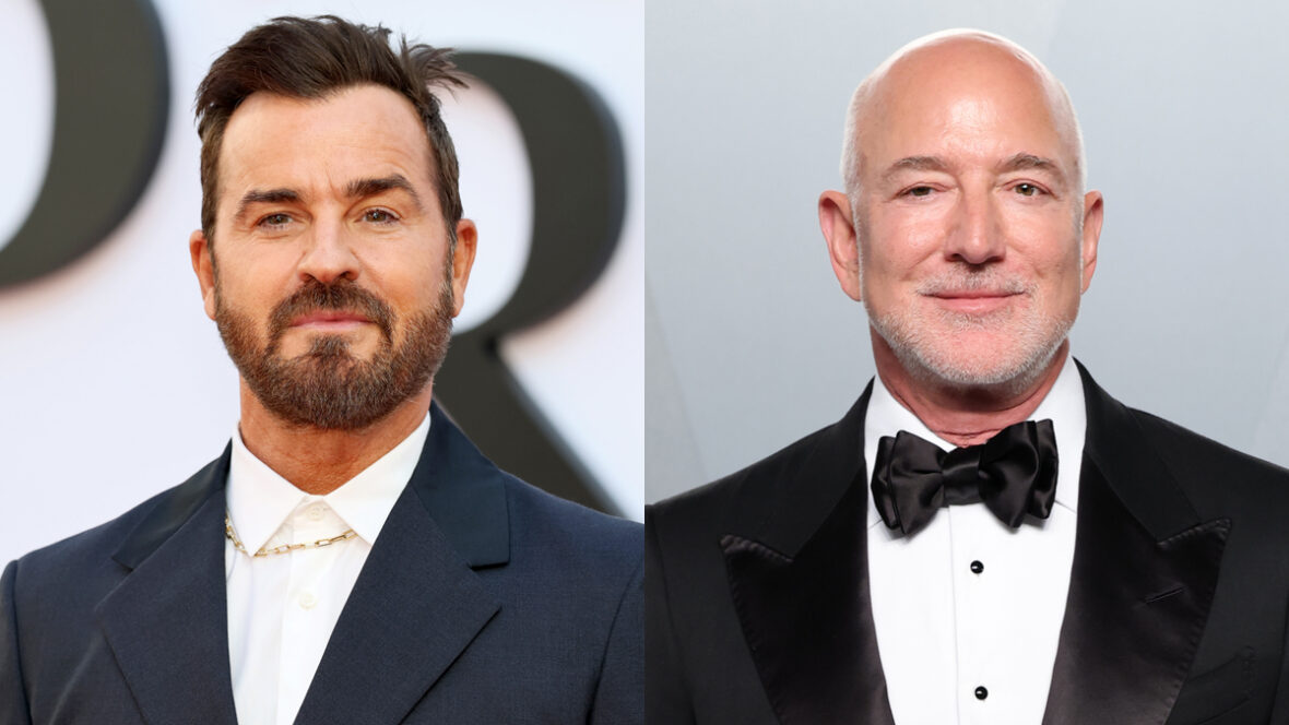 Comparações de Justin Theroux e Jeff Bezos