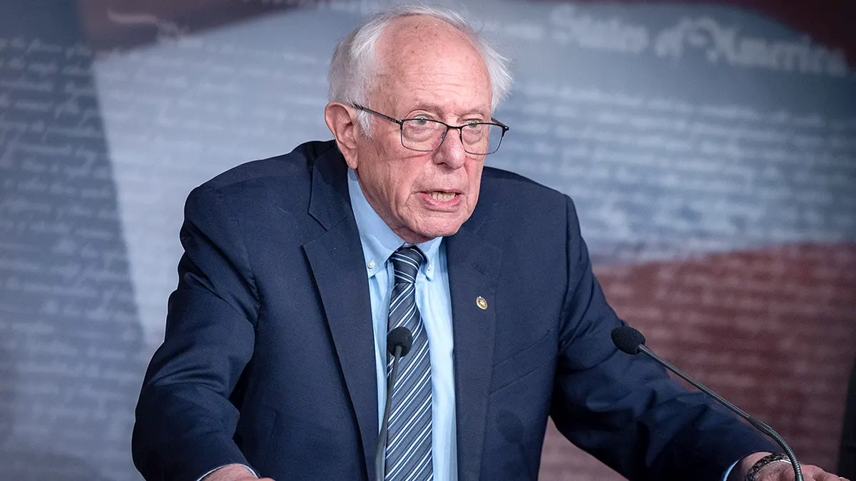 Bernie Sanders at Podium