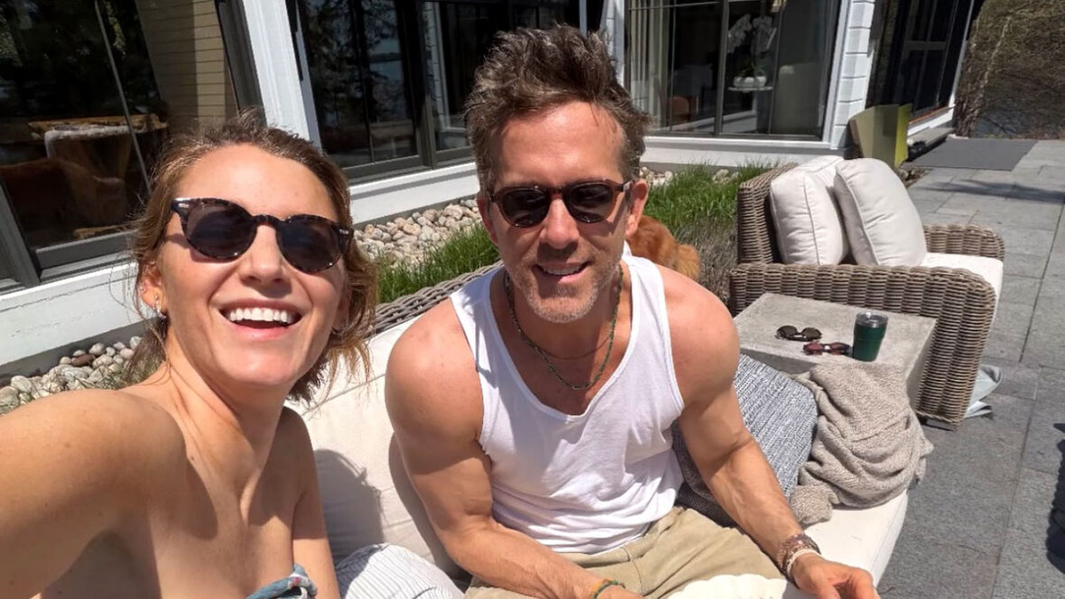Selfie de Blake Lively com Ryan Reynolds