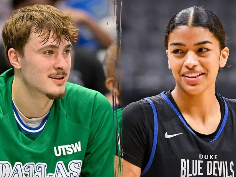 Estrela dos Mavericks, Cooper Flagg confirma relacionamento com jogadora de basquete da Duke