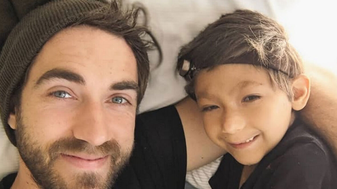 Daniel Coleman e filho Isaac