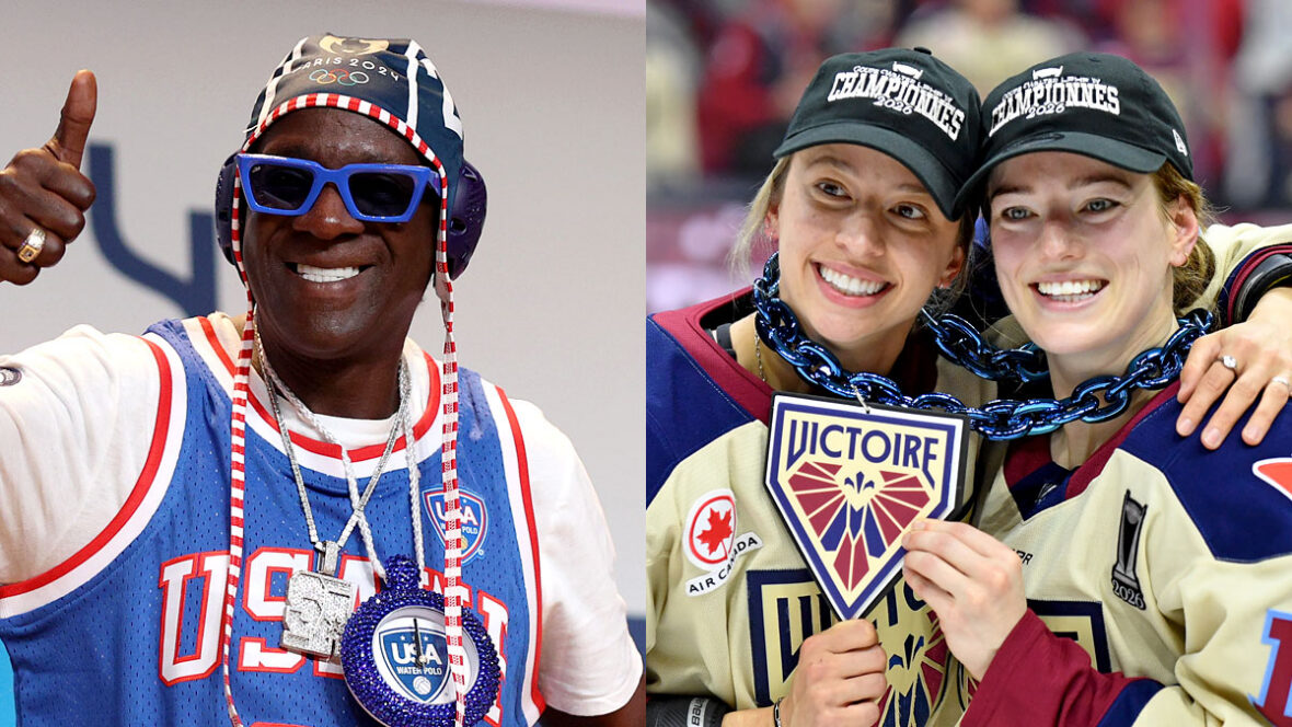 Jogadores Flavor Flav e PWHL