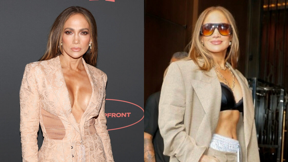 Jennifer Lopez promovendo Office Romance no Netflix Upfront