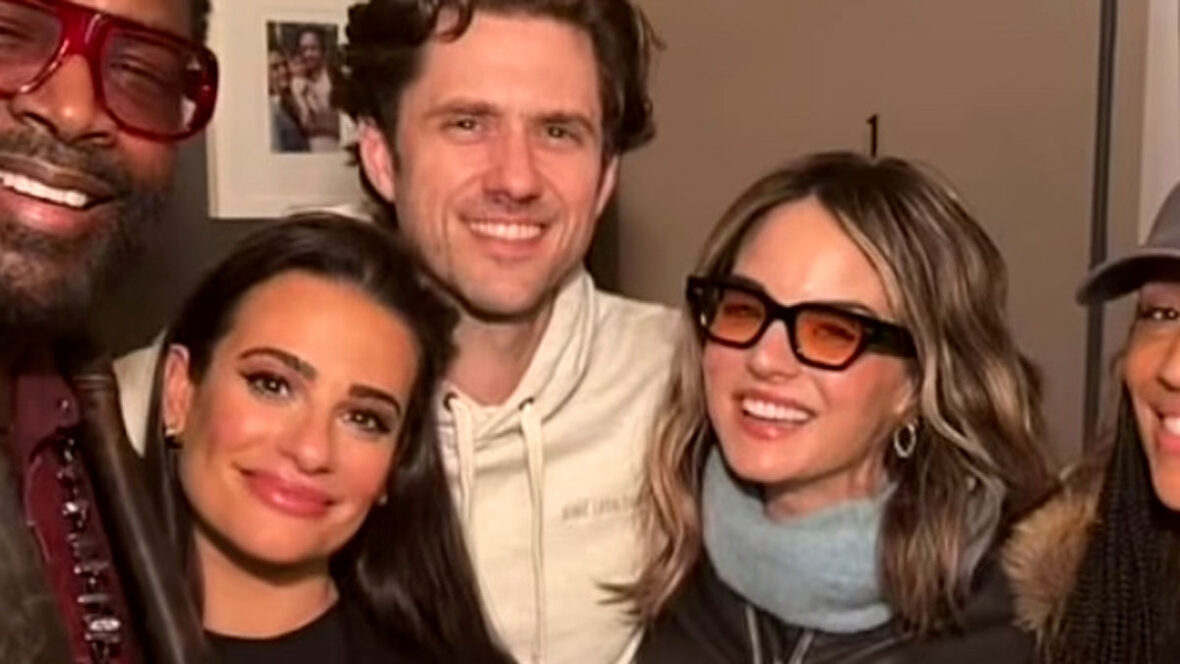 JoJo nos bastidores do Chess com Aaron Tveit e Lea Michele