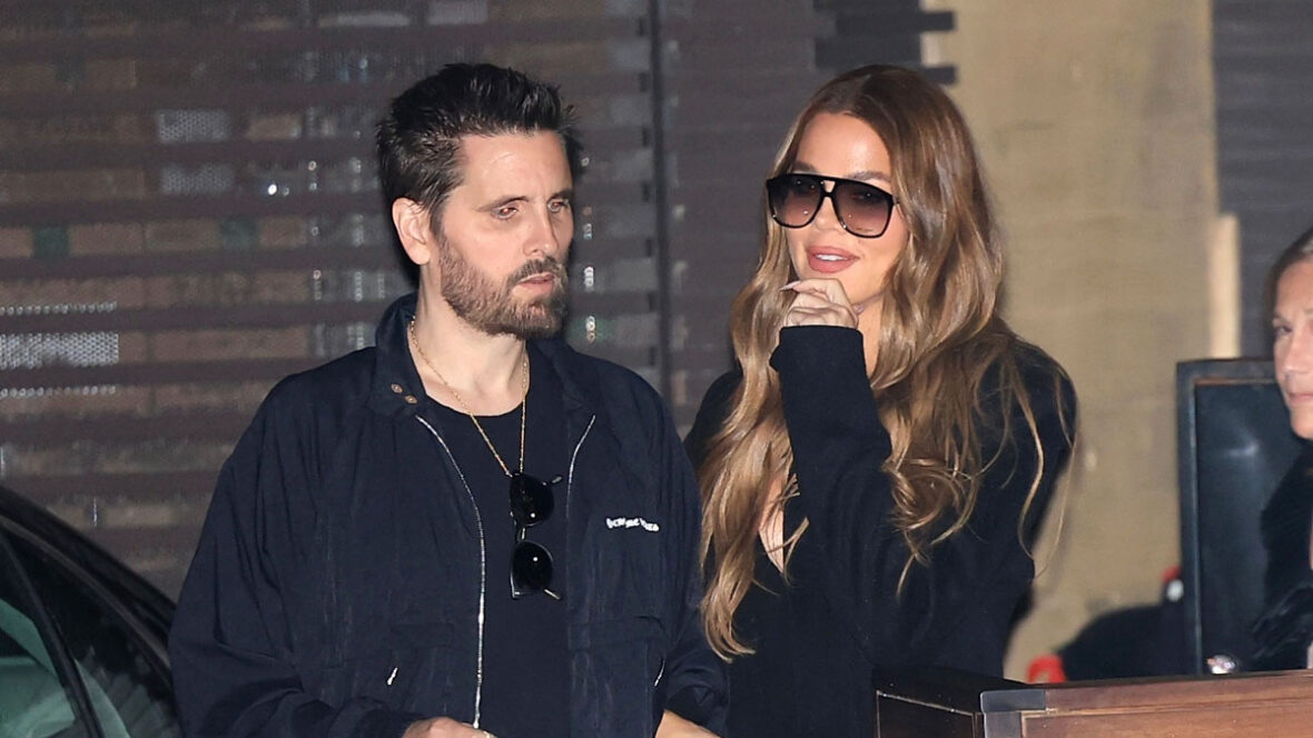 Scott Disick e Khloe Kardashian jantando