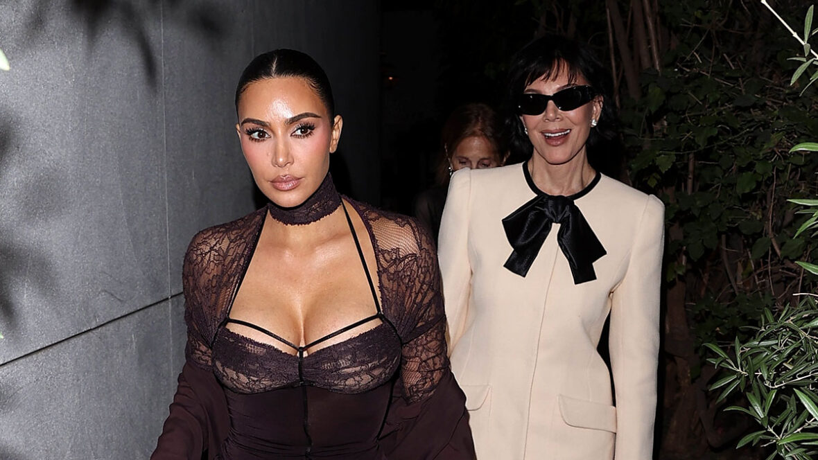 kim-kardashian-kris-jenner-jantar-de-quinta-feira Kim Kardashian e Kris Jenner em jantar