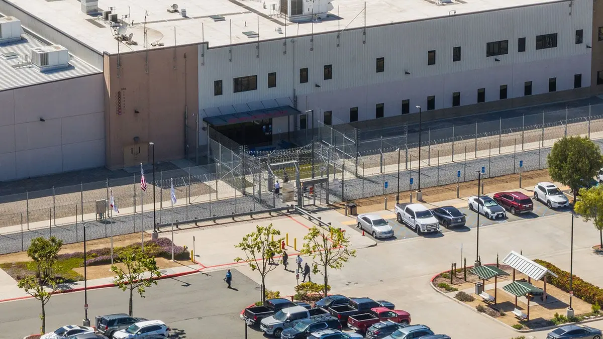 Otay Mesa Immigration Customs Enforcement detention center building in San Diego California