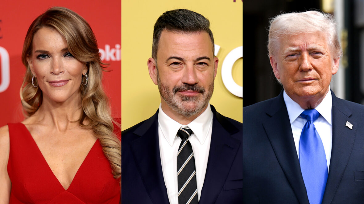 Fotos de Megyn Kelly, Jimmy Kimmel e Donald Trump