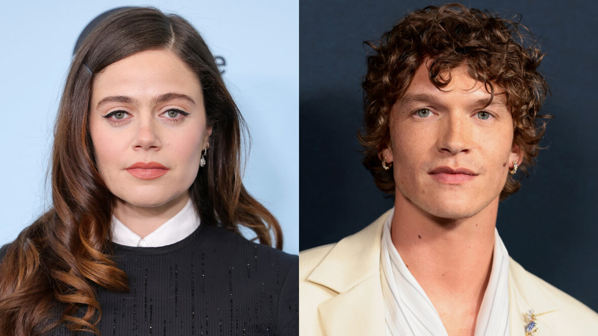 Molly Gordon trabalhando com Connor Storrie