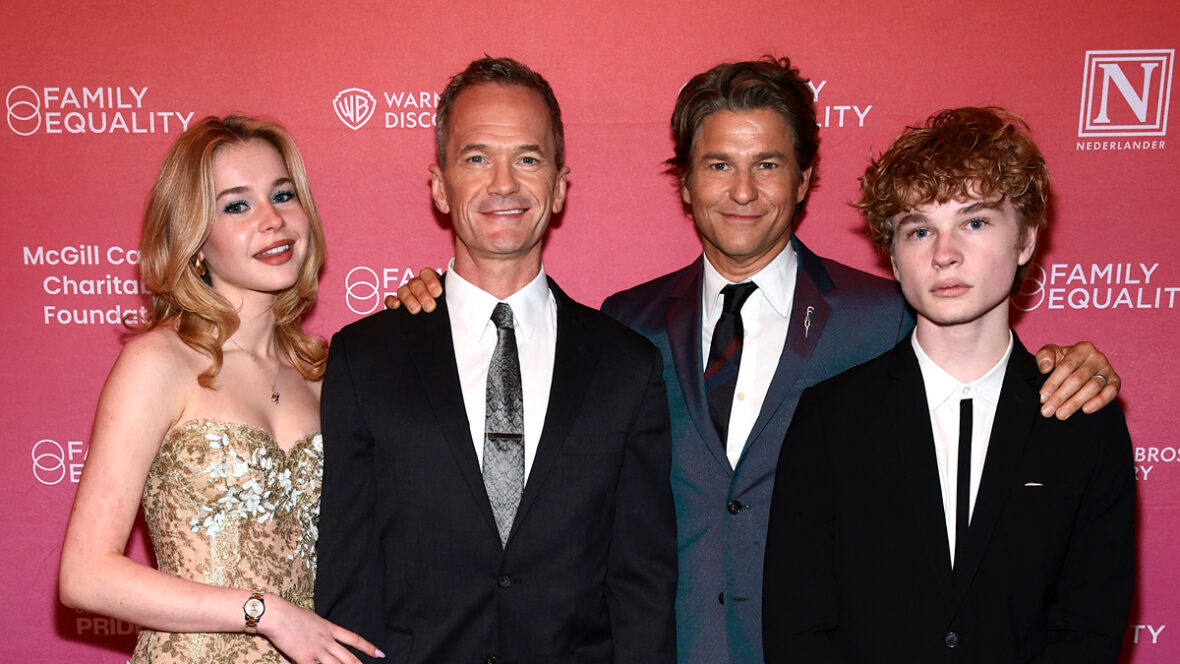 Neil-Patrick-Harris-família-igualdade-gala Neil Patrick Harris e família na Gala de Igualdade Familiar