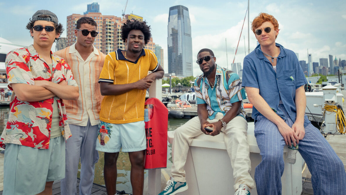 Marcello Hernandez, Mason Gooding, Kam Patterson, Kevin Hart e Ben Marshall em 