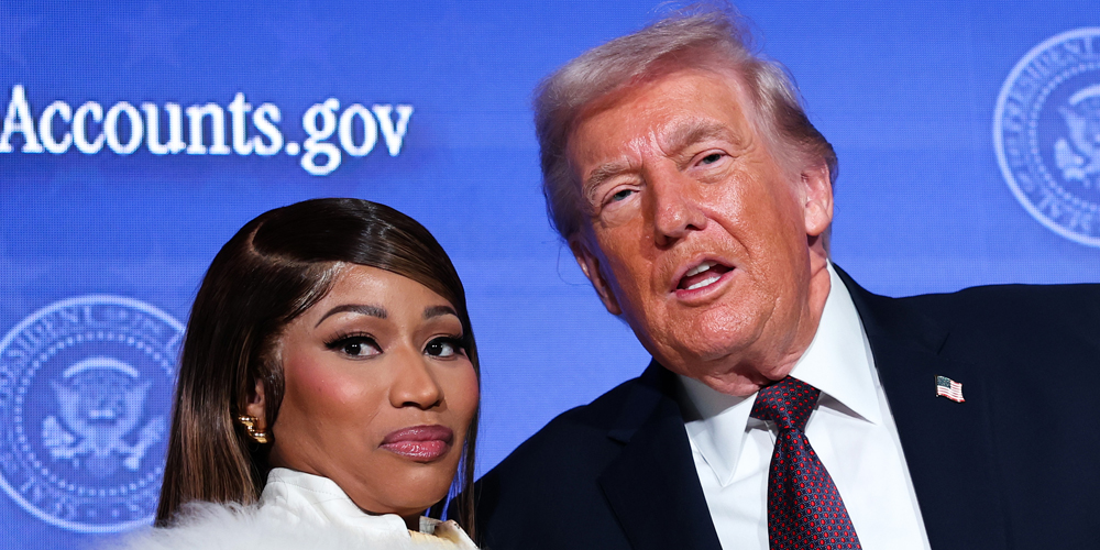 Foto de Nicki Minaj com Donald Trump