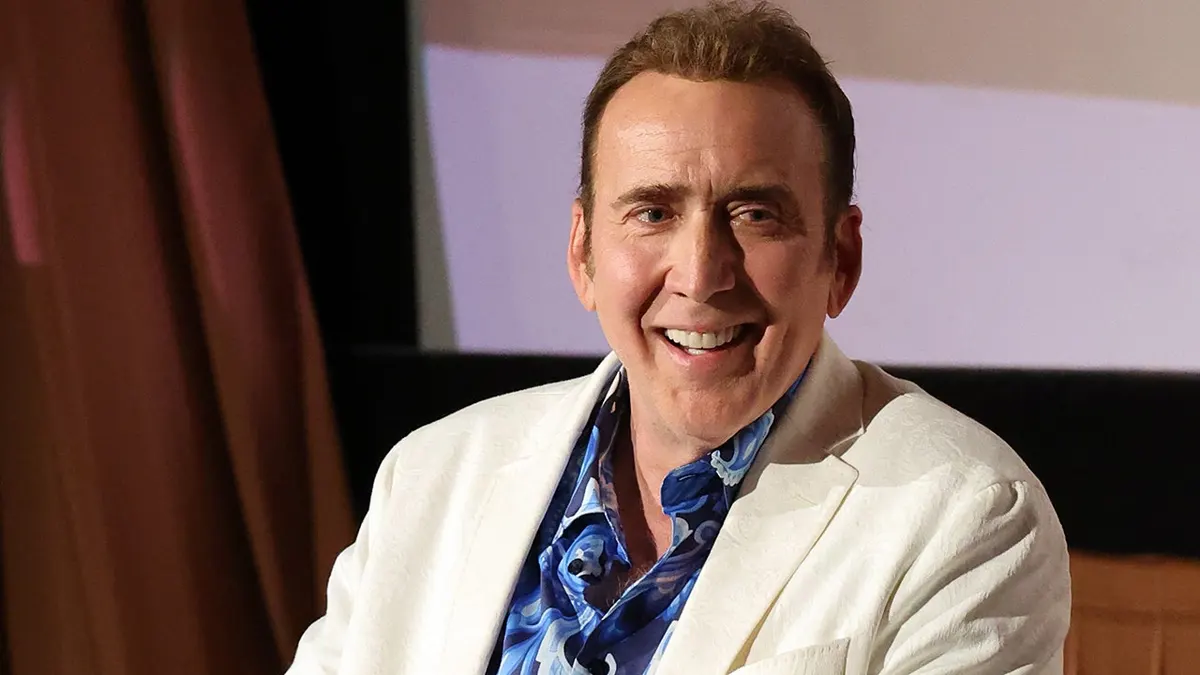 Nicolas Cage at a screening