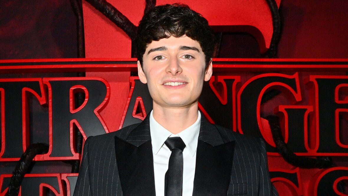 Noah Schnapp na estreia de Stranger Things