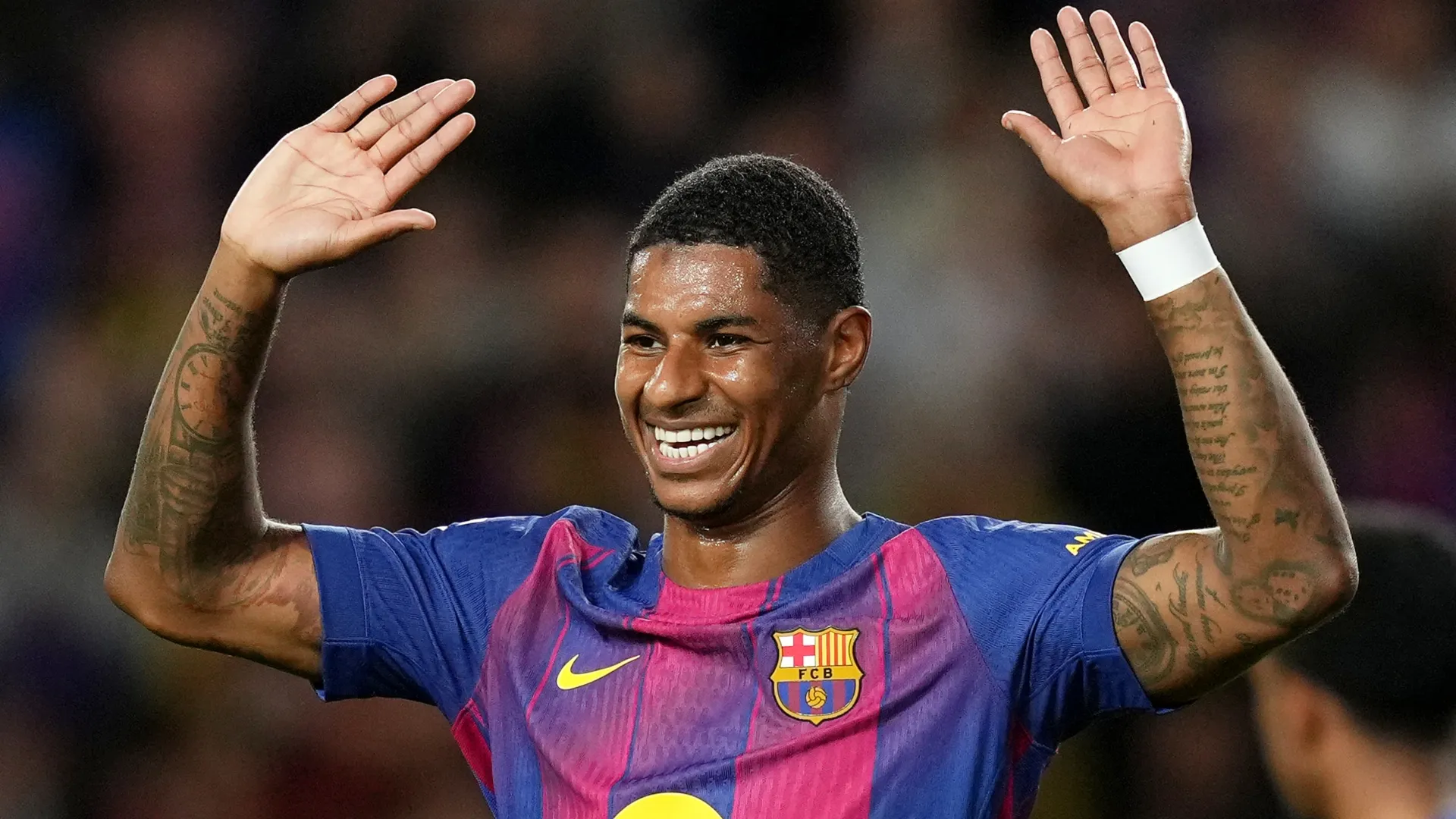 O astro do Barcelona, ​​Marcus Rashford