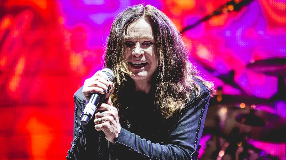 Singer-songwriter Ozzy Osbourne performing onstage at Verona Arena concert