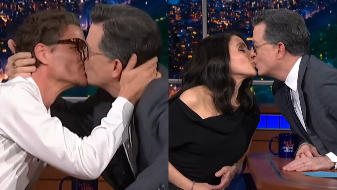 Colbert beija Pedro e JLD