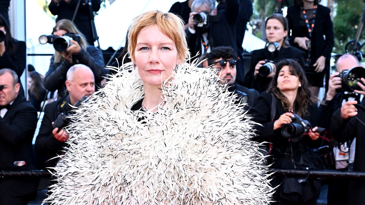 Sandra Huller na estreia de Pátria no Festival de Cinema de Cannes