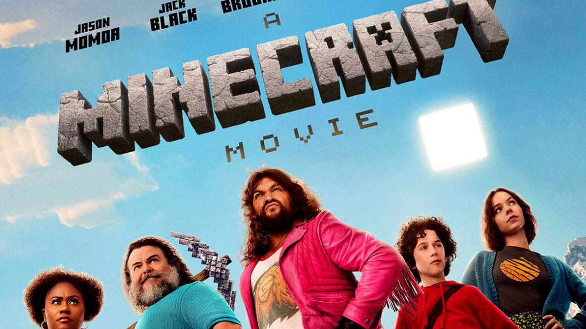 Um pôster do filme Minecraft